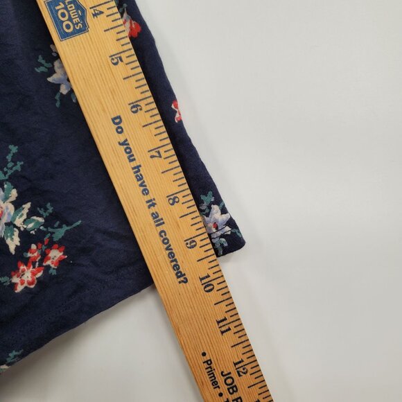 Lucky Brand Floral Peasant Square Neck Knit Blouse Top Women Size Large - Picture 10 of 11